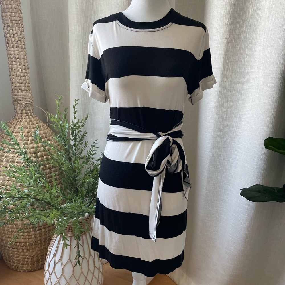 Alice & Olivia Black and White Dress